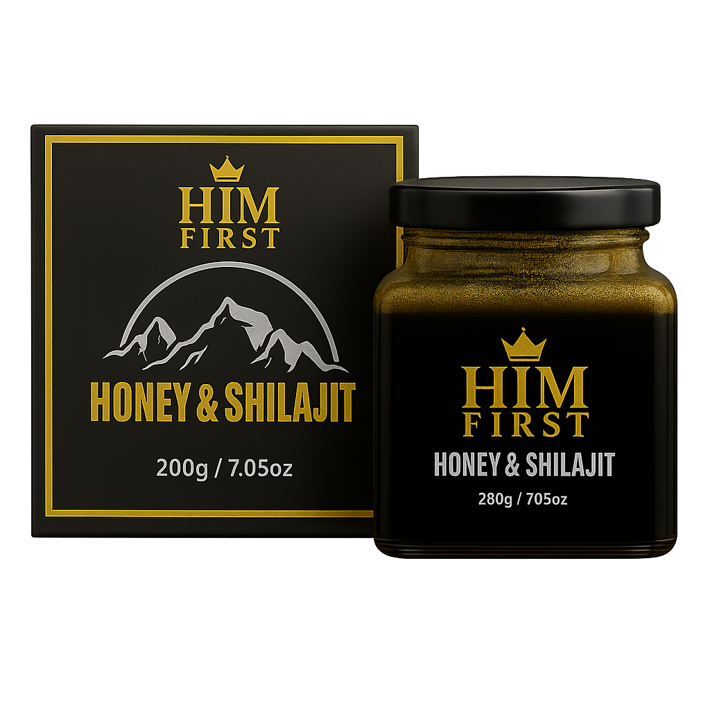 HIM FIRST: The Royal Blend of Honey & Shilajit for Ultimate Vitality 200g /7.05oz