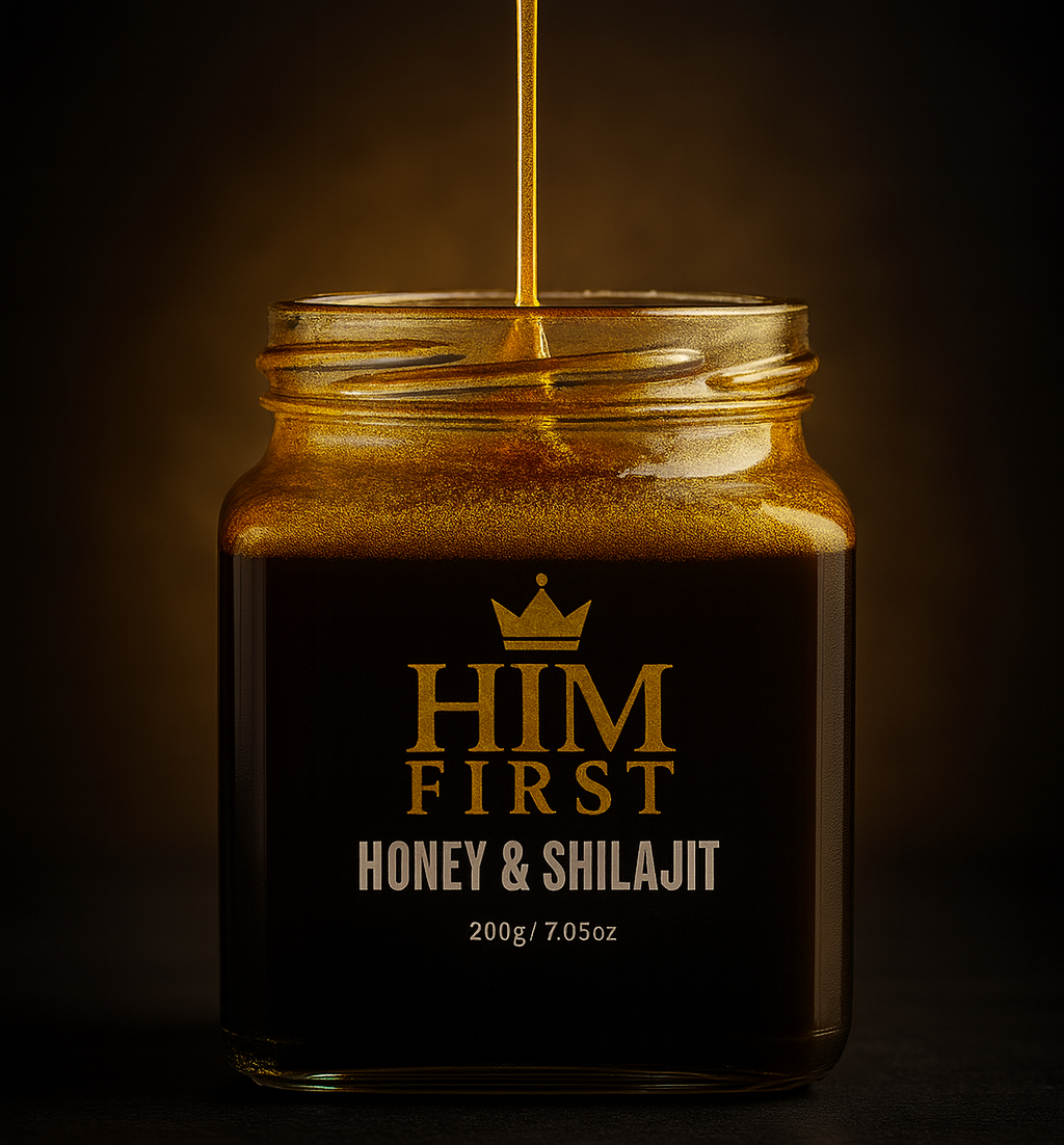 HIM FIRST: The Royal Blend of Honey & Shilajit for Ultimate Vitality 200g /7.05oz