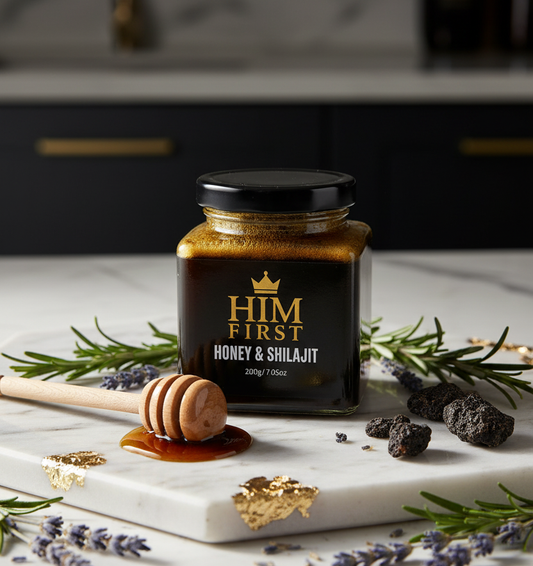 HIM FIRST: The Royal Blend of Honey & Shilajit for Ultimate Vitality 200g /7.05oz