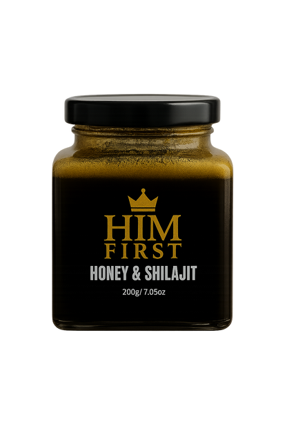 HIM FIRST: The Royal Blend of Honey & Shilajit for Ultimate Vitality 200g /7.05oz